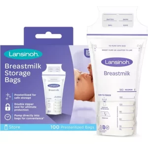 Miniatura 1 de 7 de Bolsas De Almacenamiento Leche Materna 180ml X100 Lansinoh