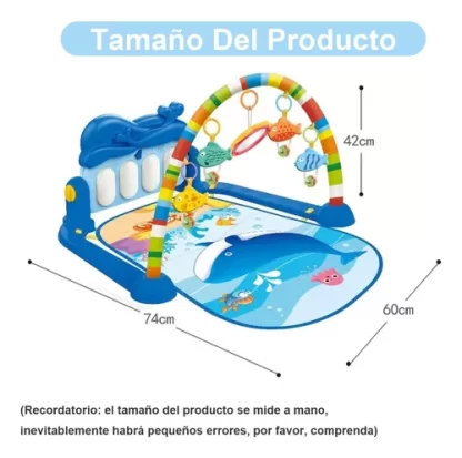 Imagen 4 de 4 de Manta Didactica Bebes Piano Fitness Gimnasio +0 Meses Priori