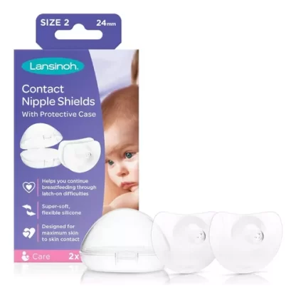 Imagen 2 de 10 de Protector De Pezones Pezonera Con Estuche X2 Lansinoh