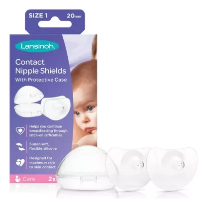 Imagen 1 de 10 de Protector De Pezones Pezonera Con Estuche X2 Lansinoh