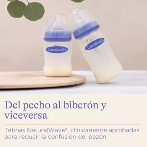 Miniatura 5 de 8 de Mamadera Lansinoh Tetina Naturalwave 160ml Flujo S Sin Bpa