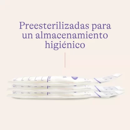 Imagen 5 de 7 de Bolsas De Almacenamiento De Leche Materna 180ml X50 Lansinoh