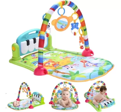 Imagen 2 de 4 de Manta Gimnasio Didactico Bebes Piano Musical Colores Priori