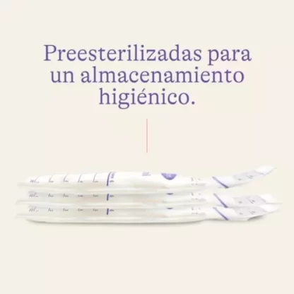 Imagen 4 de 5 de Bolsas De Almacenamiento De Leche Materna 180ml X25 Lansinoh