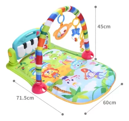 Imagen 3 de 4 de Manta Gimnasio Didactico Bebes Piano Musical Colores Priori