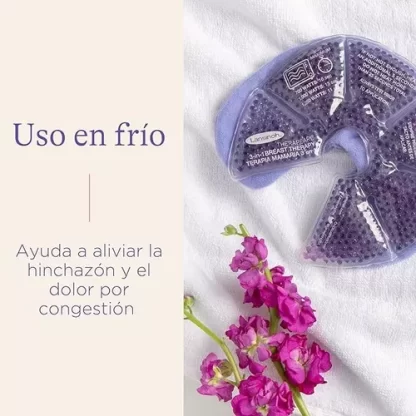 Imagen 4 de 5 de Pads De Gel Frio Calor Terapia Para Pecho 3 En 1  Lansinoh