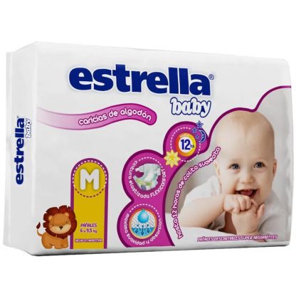 Imagen 1 de 3 de Pañales Estrella Hiper Pack Talle M x44 unidades