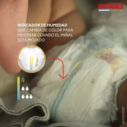 Imagen 6 de 8 de Pañales Huggies Natural Care RN (Recién Nacido) x 34 Unidades