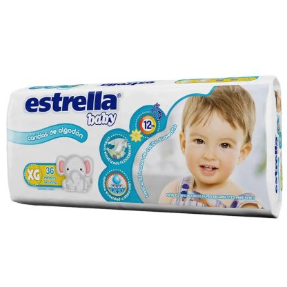 Imagen 1 de 3 de Pañales Estrella Hiper Pack Talle XG x36 unidades