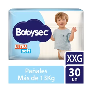 Pañales Babysec Ultrasoft XXG x30 (7790250042082)