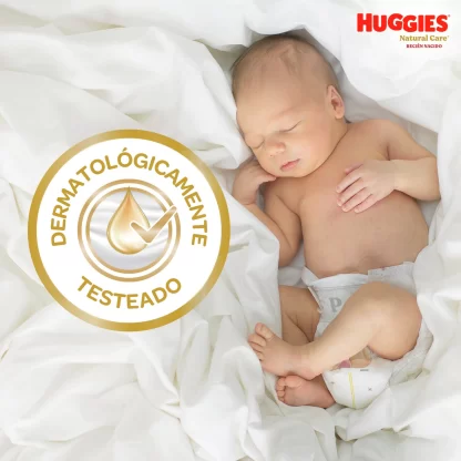 Imagen 7 de 8 de Pañales Huggies Natural Care RN (Recién Nacido) x 34 Unidades