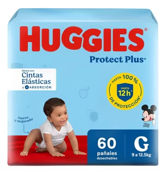 Pañales Huggies Protect Plus G x 60 unidades