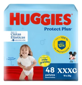 Miniatura 1 de 7 de Pañales Huggies Protect Plus XXXG x 48 unidades