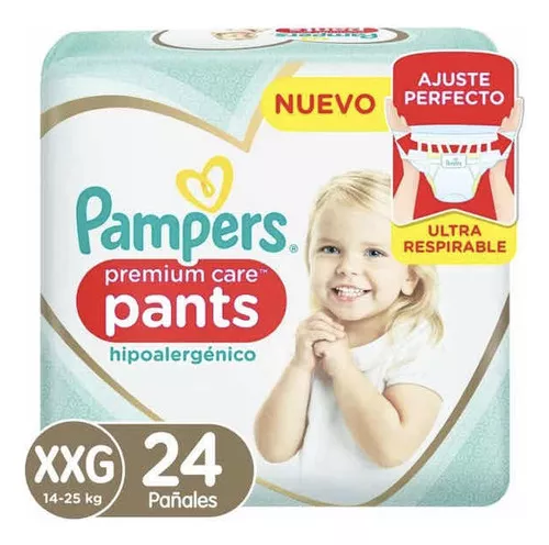Imagen 1 de 1 de Pañales Pants Pampers Premium Care XXG 24 unidades