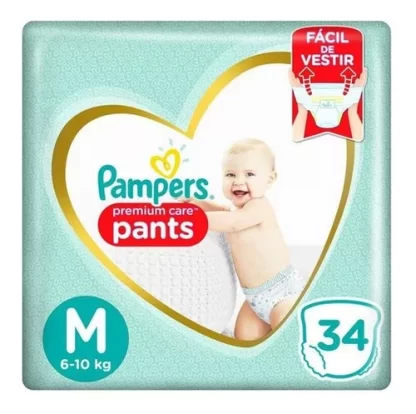 Imagen 1 de 2 de Pampers Pants Premium Care M x 34 unidades