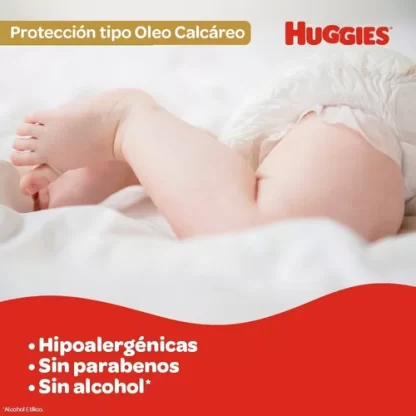 Imagen 3 de 7 de Toallitas húmedas Huggies Protección tipo Óleo Calcáreo x 80 unidades