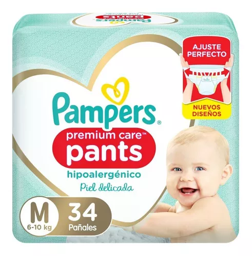 Imagen 2 de 2 de Pampers Pants Premium Care M x 34 unidades