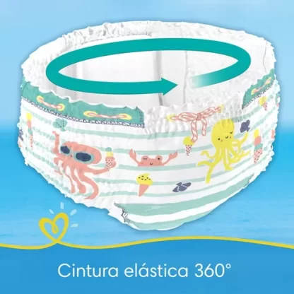 Imagen 10 de 12 de Pañales para el agua Pampers Splashers P/M x12 unidades