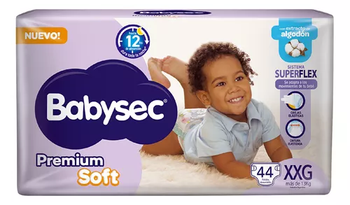 Miniatura 1 de 2 de Pañales Babysec Premium Soft XXG x 44 unidades
