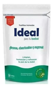 Miniatura 1 de 1 de Toallitas húmedas Ideal  con aloe vera x 50 unidades