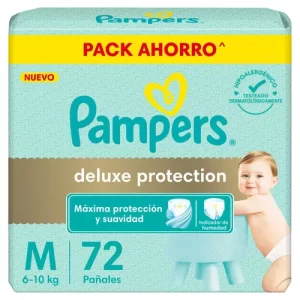 Miniatura 1 de 9 de Pañales Pampers Deluxe Protection M x72 Unidades