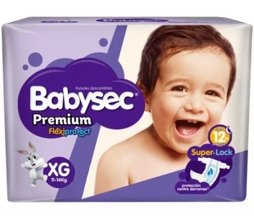 Imagen 1 de 2 de Pañales Babysec Premium XG x 32 unidades