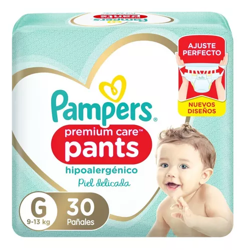 Imagen 2 de 2 de Pañales Pampers Premium Care Pants G x 30 unidades