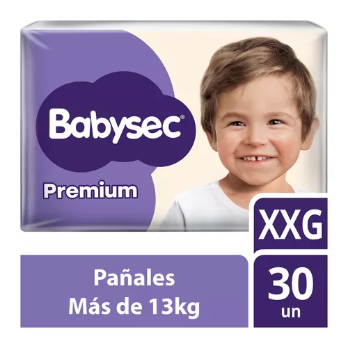 Imagen 1 de 1 de Pañales Babysec Premium XXG x  30 unidades