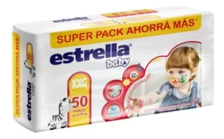 Imagen 1 de Pañales Estrella Super Pack Extra Extra Grande Xxg 50 U