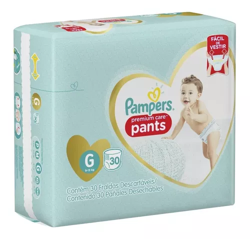 Imagen 1 de 2 de Pañales Pampers Premium Care Pants G x 30 unidades