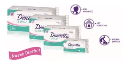 Imagen 3 de 4 de Algodón Doncella Hidrófilo Clásico x 300 grs