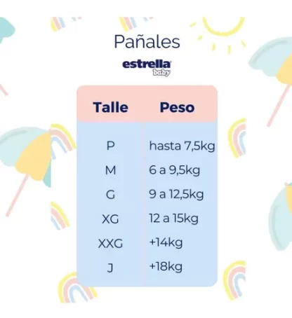 Imagen 3 de 3 de Pañales Estrella Hiper Pack Talle Junior x30 unidades