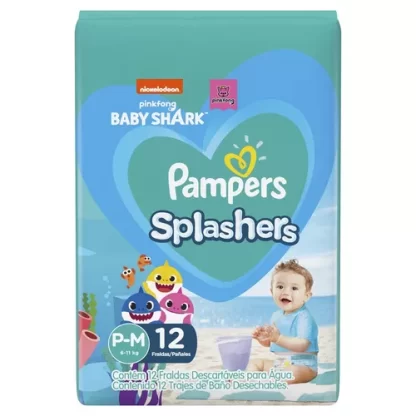 Imagen 9 de 12 de Pañales para el agua Pampers Splashers P/M x12 unidades