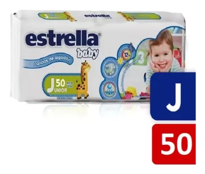 Imagen 3 de 4 de Pañales Estrella Super Pack Talle Junior x50 unidades