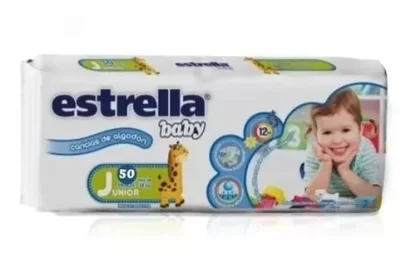 Imagen 4 de 4 de Pañales Estrella Super Pack Talle Junior x50 unidades