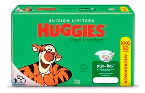 Imagen 2 de 3 de Pañales Huggies Flexi Comfort XXG x50 unidades