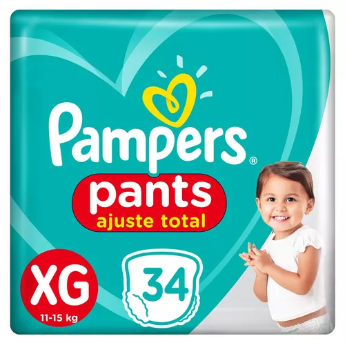 Imagen 1 de 5 de Pañales Pampers Pants Ajuste Total XG x 34 unidades