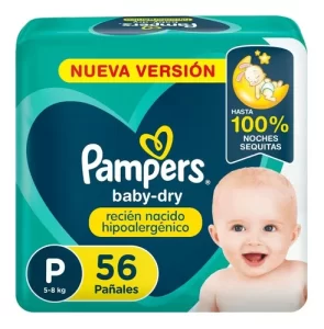 Miniatura 9 de 9 de Pañales Pampers Babydry P x56 unidades