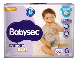 Imagen 1 de Pañales Babysec Premium Soft Mes Consumo Super Flex G Xg Xxg