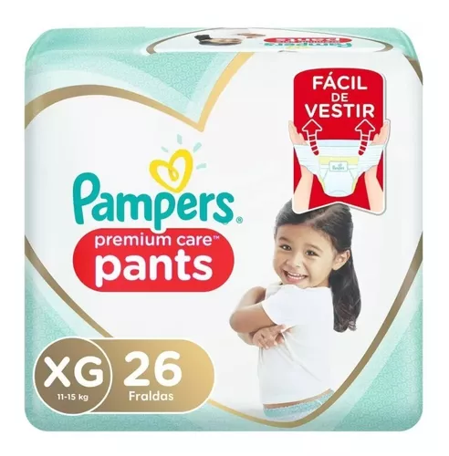 Imagen 1 de 2 de Pañales Pampers Premium Care Pants  XG x 26 unidades
