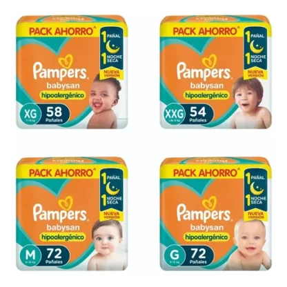 Imagen 7 de 7 de Pañales Pampers Babysan XXG  x54 Unidades