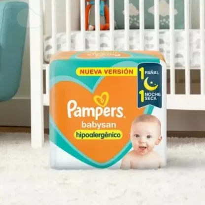 Imagen 2 de 9 de Pañales Pampers Babysan P (52 unidades)