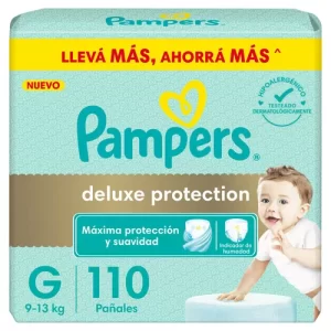 Miniatura 1 de 8 de Pañales Pampers Deluxe Protection G x 110 unidades