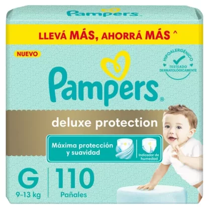 Imagen 1 de 8 de Pañales Pampers Deluxe Protection G x 110 unidades