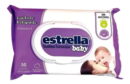 Imagen 1 de 1 de Toallitas Húmedas Estrella Baby Cuidado Relajado x 50 unidades