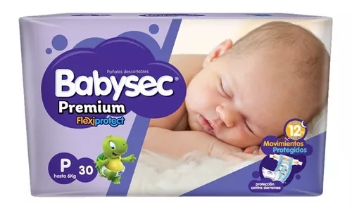 Pañales Baby Sec Premium P x 30 unidades