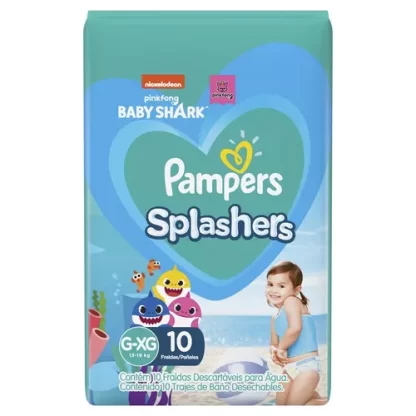 Imagen 10 de 12 de Pañales para el agua Pampers Splashers XG x10 unidades
