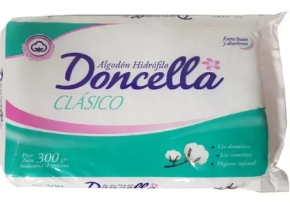 Imagen 2 de 4 de Algodón Doncella Hidrófilo Clásico x 300 grs
