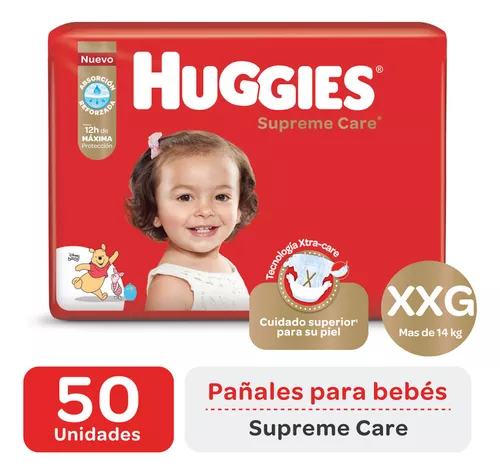 Miniatura 2 de 2 de Pañales Huggies Supreme Care XXG x50 unidades