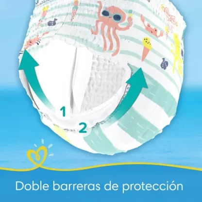 Imagen 11 de 12 de Pañales para el agua Pampers Splashers P/M x12 unidades
